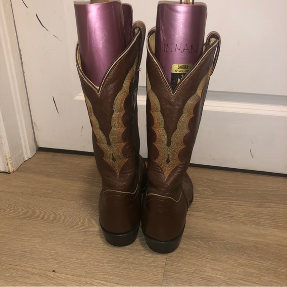 Tony lama ladies western cowgirl rodeo boots size 10 - Picture 3 of 7